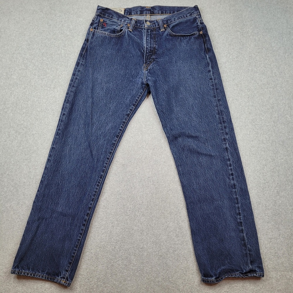Polo Ralph Lauren Thompson Relaxed Fit Jeans Mens 31x30 Blue Cotton Denim‎